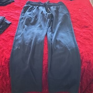 Under Armour Loose Cold Gear Storm Black Pants,  Fleece Lined,  Small Womens